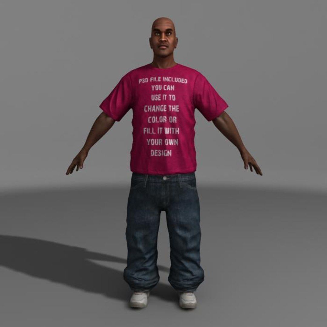 Gangsta Low-poly 3D model_17