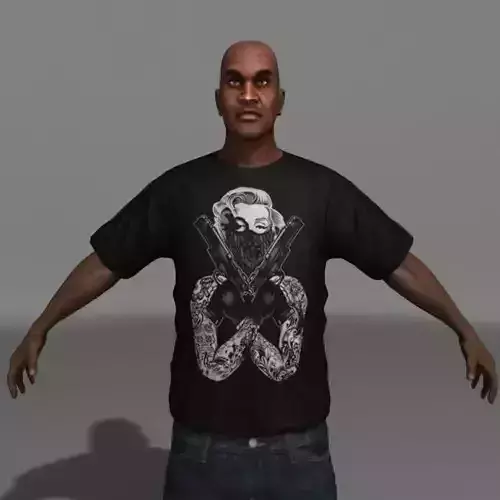 Gangsta Low-poly 3D model