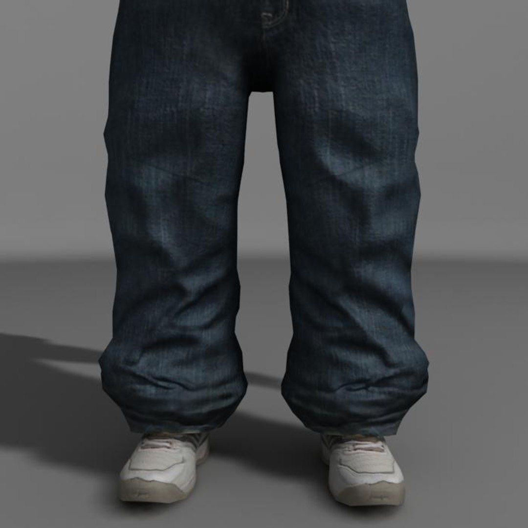 Gangsta Low-poly 3D model_5