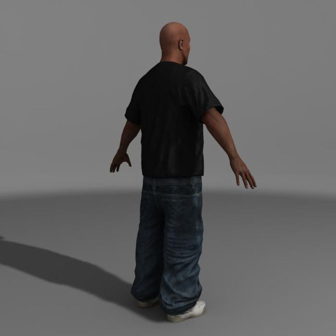 Gangsta Low-poly 3D model_26
