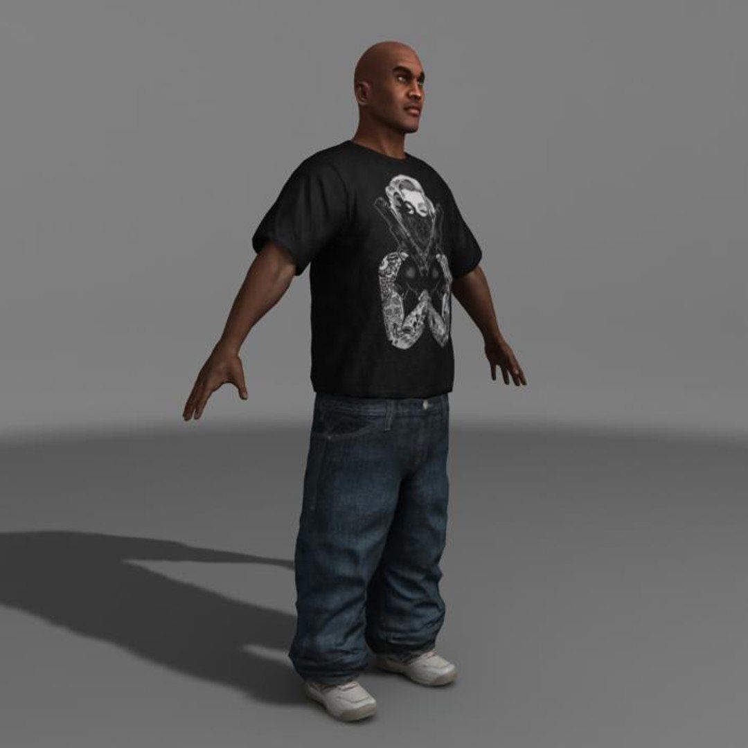 Gangsta Low-poly 3D model_24