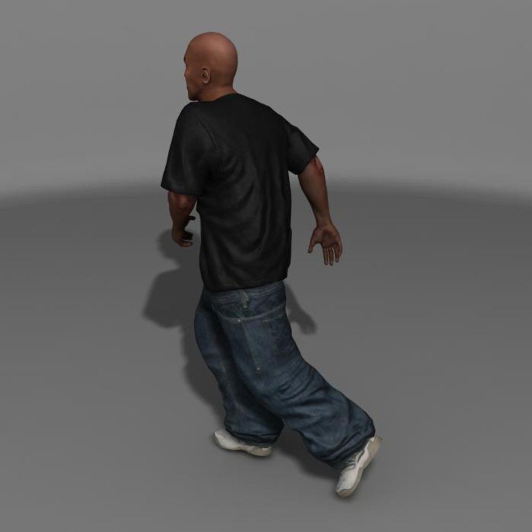 Gangsta Low-poly 3D model_14