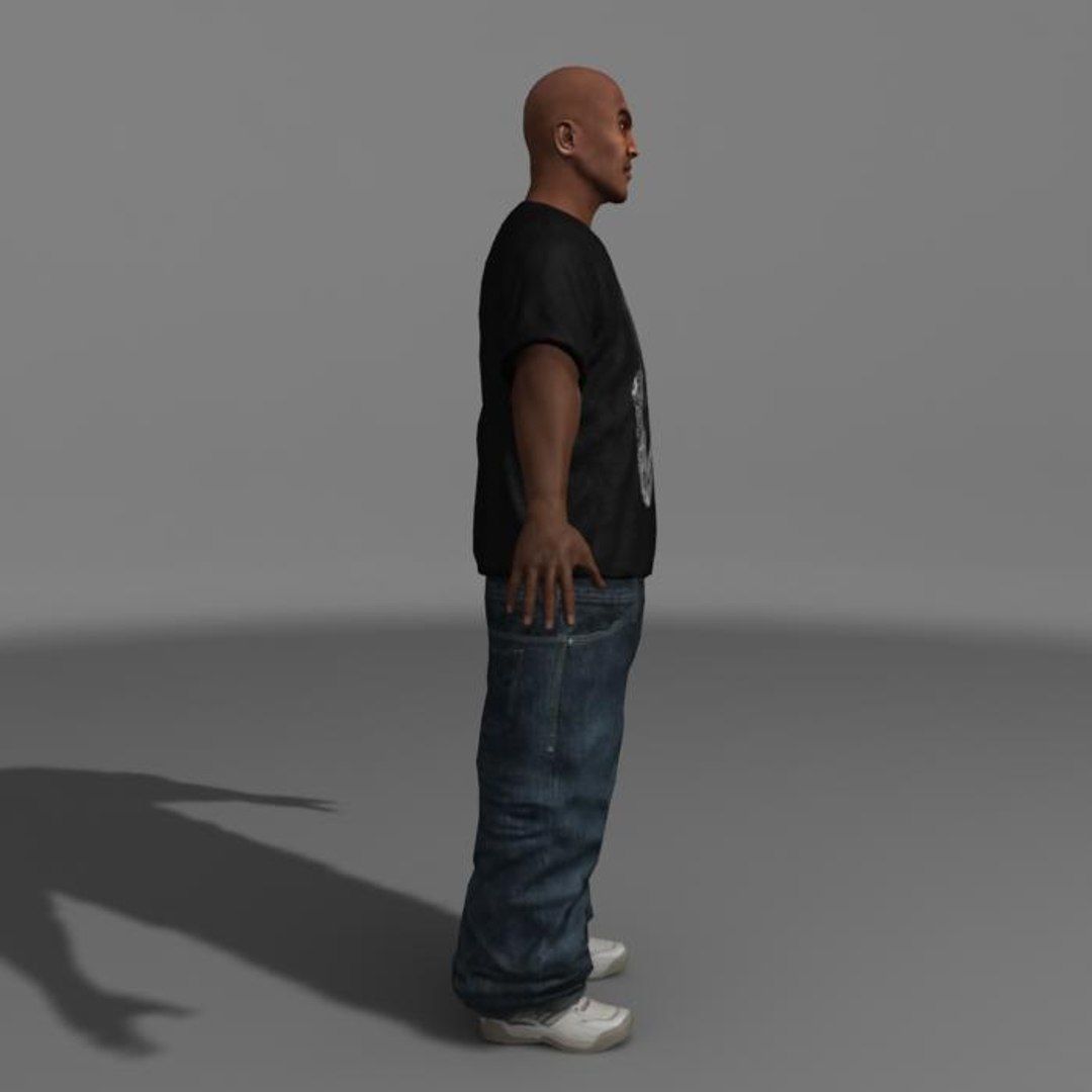 Gangsta Low-poly 3D model_25