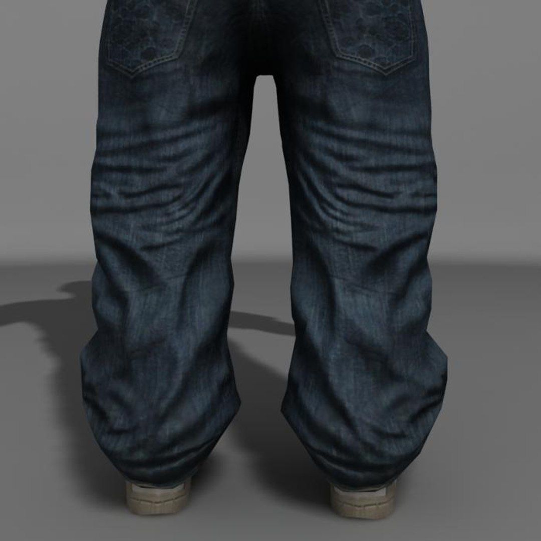 Gangsta Low-poly 3D model_6