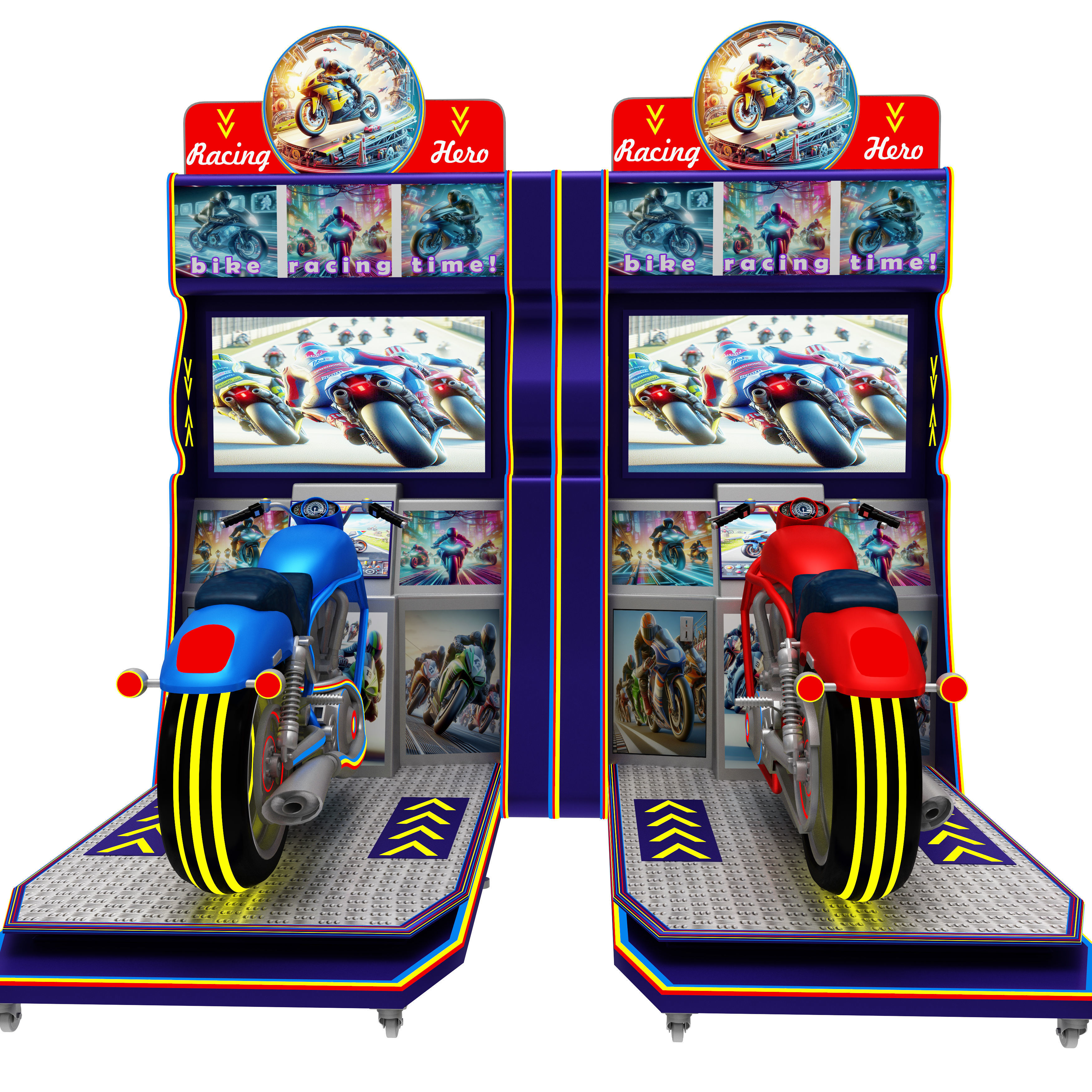 Virtual Reality Motorcycle Racing Arcade Game Machine  3D model_2