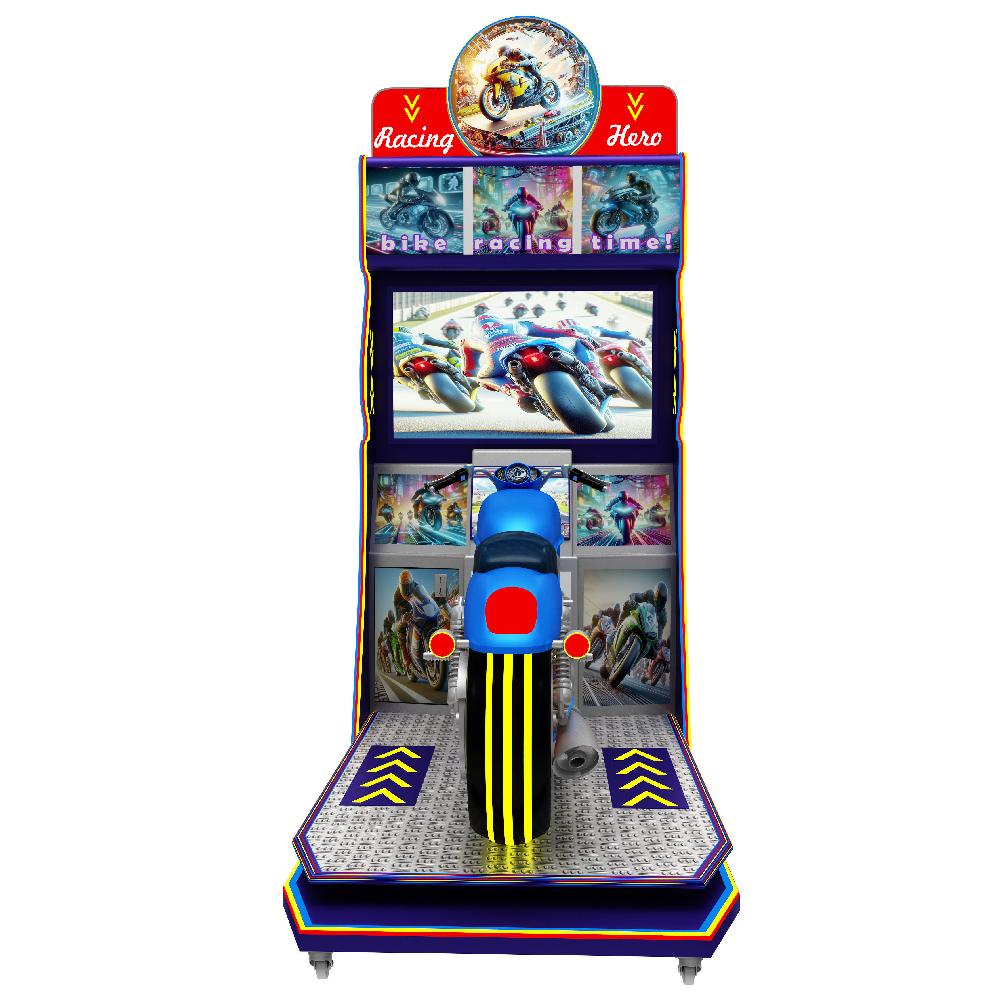 Virtual Reality Motorcycle Racing Arcade Game Machine  3D model_3