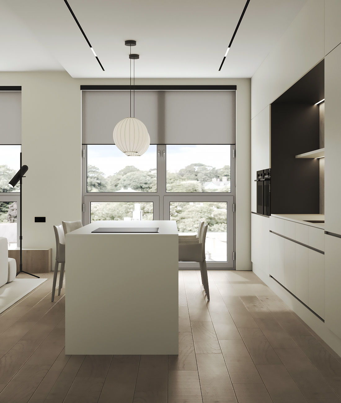 Minimalistic interior 3D model_8