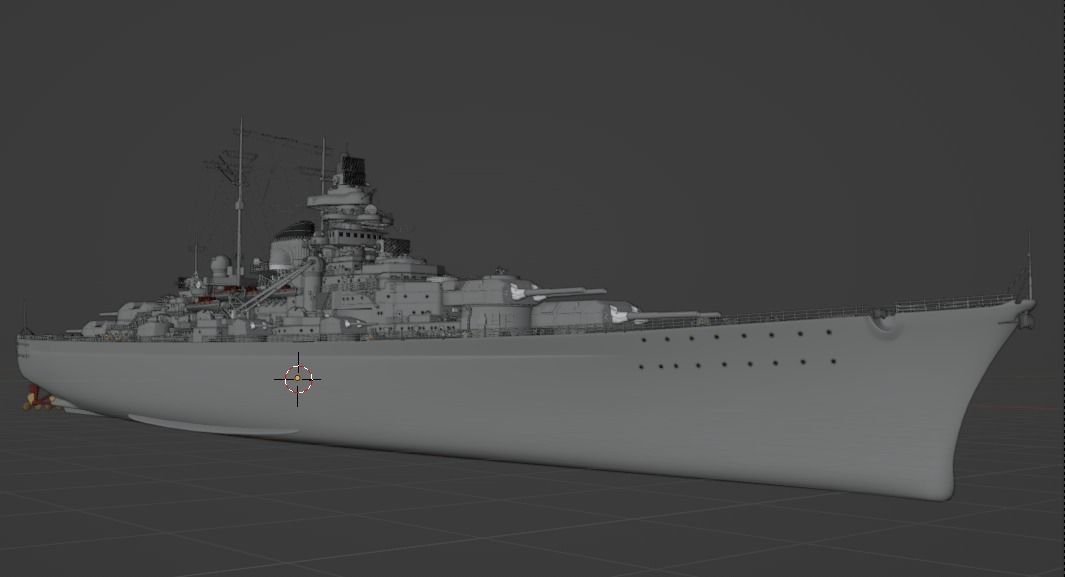 Battleship Tirpitz 3D model_4