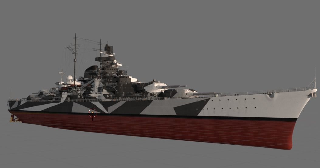 Battleship Tirpitz 3D model_2
