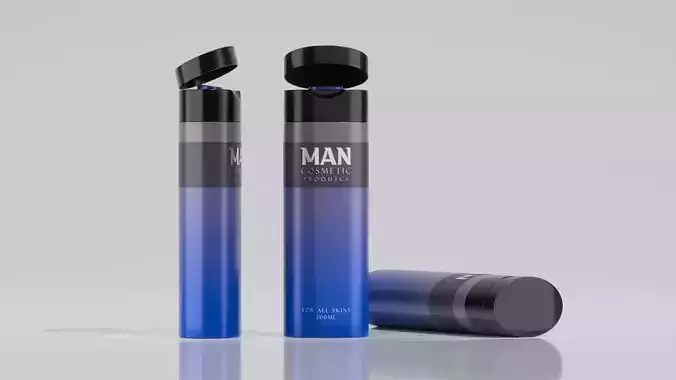 Man Shampoo Bottle