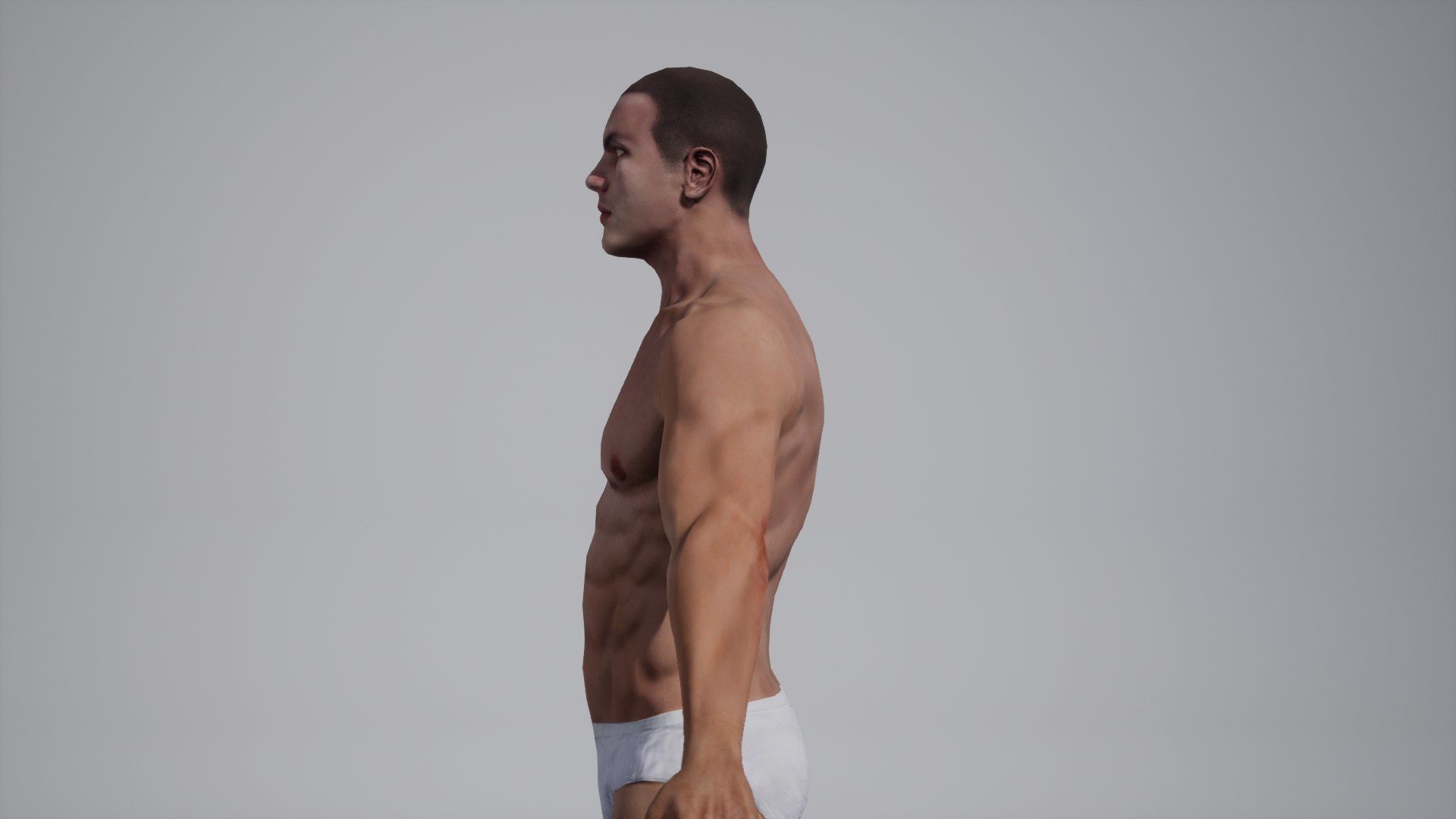 Male01 Low-poly 3D model_6