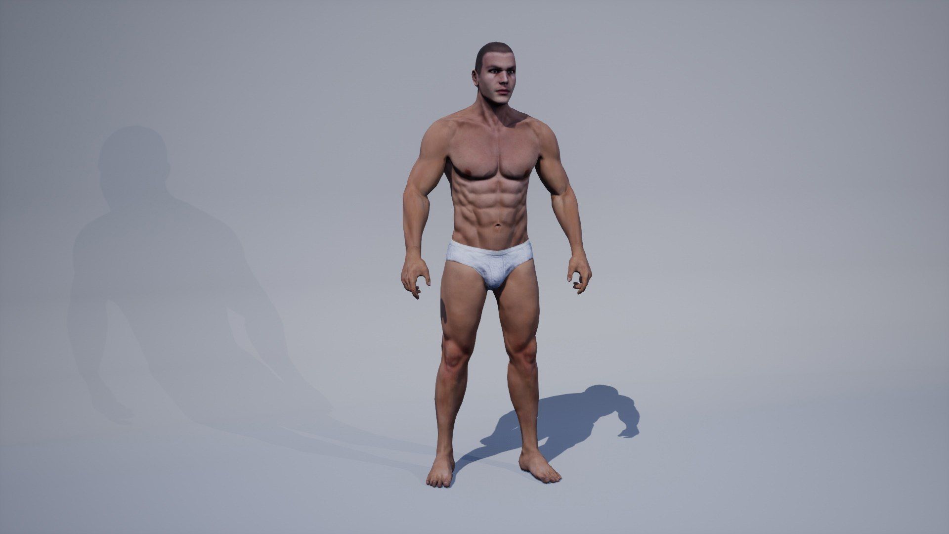 Male01 Low-poly 3D model_3