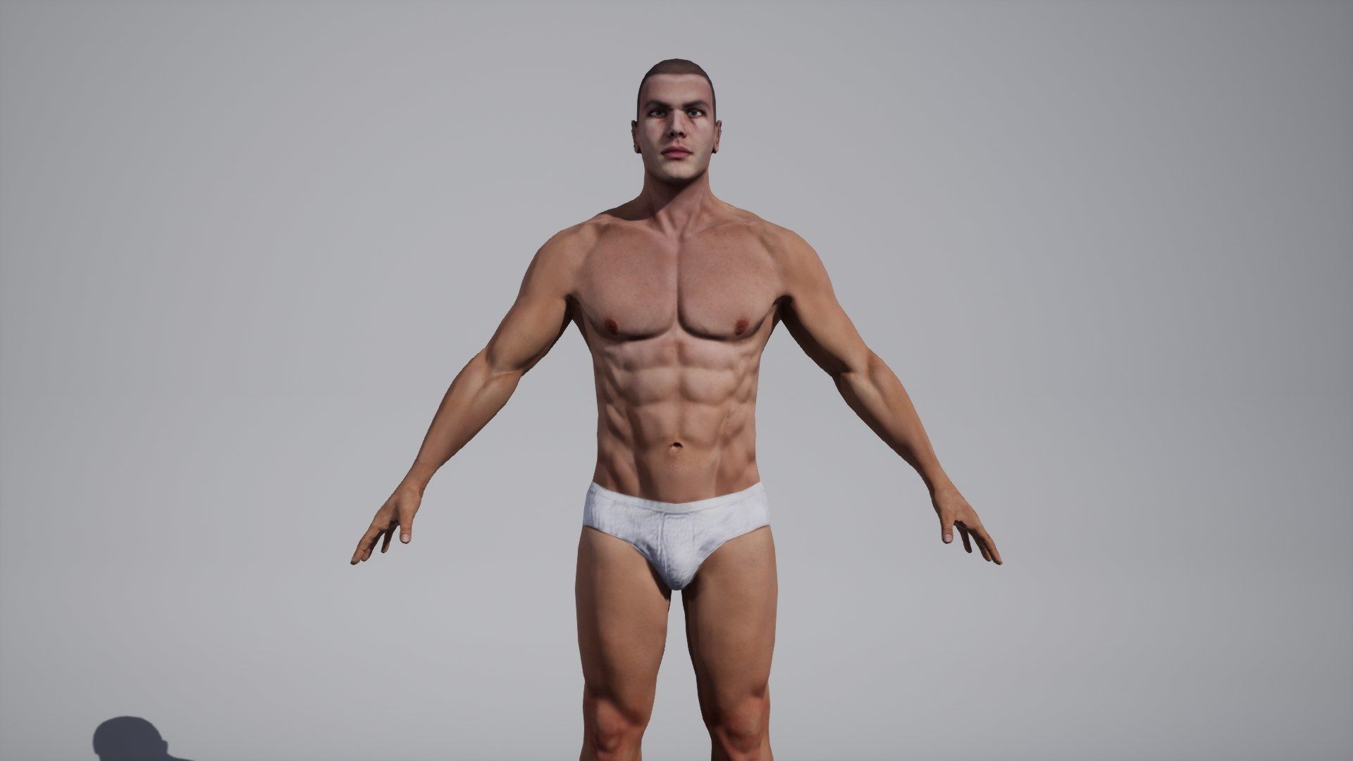 Male01 Low-poly 3D model_7