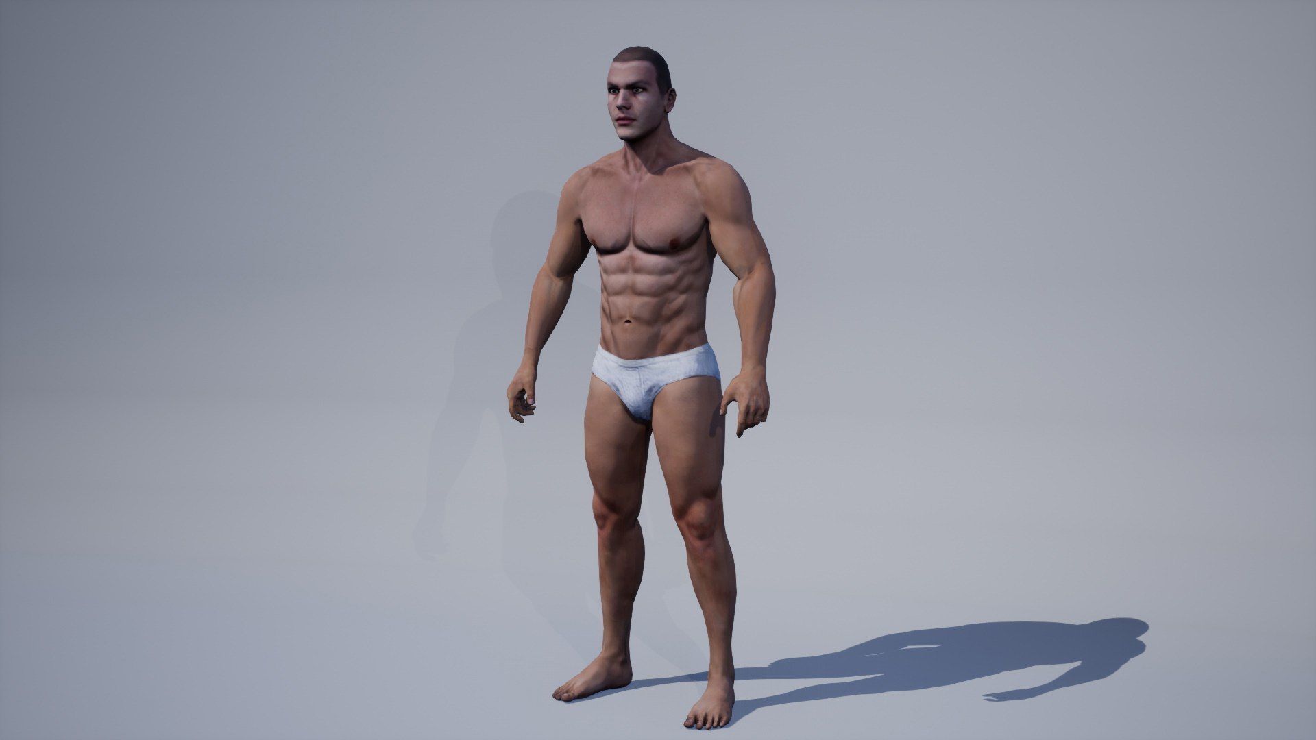 Male01 Low-poly 3D model_1