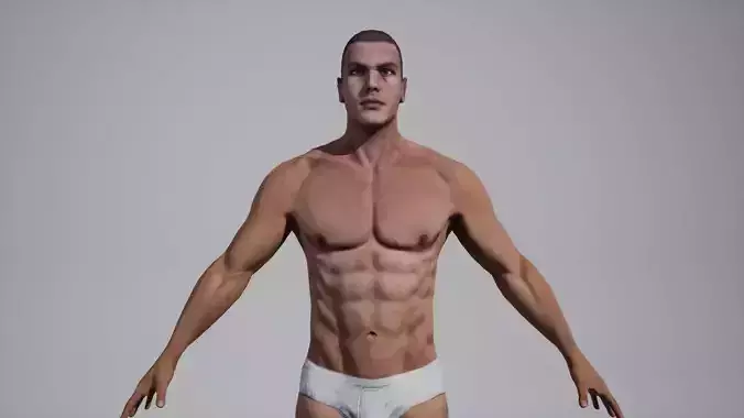 Male01 Low-poly 3D model