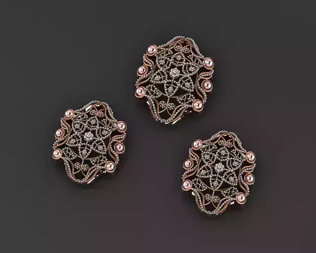 Flower Wire Mesh Ultra Vision Necklace Pendant Link