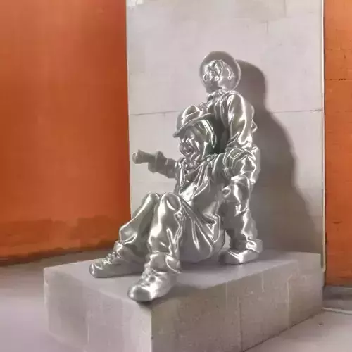 Laurel et Hardy fall 3D print model