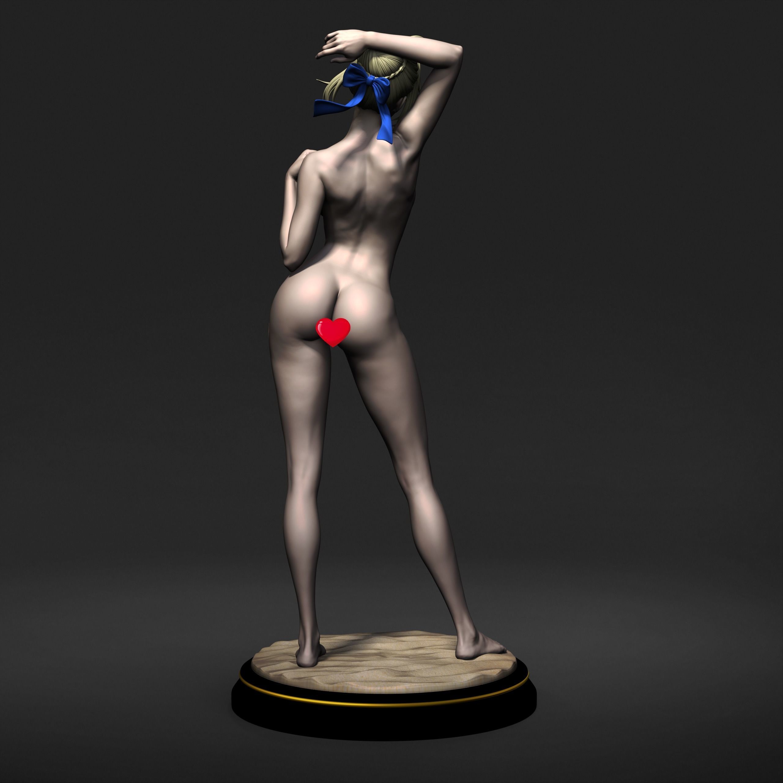 Fate Artoria Pendragon Saber Bikini Swimsuit 3D print model_26