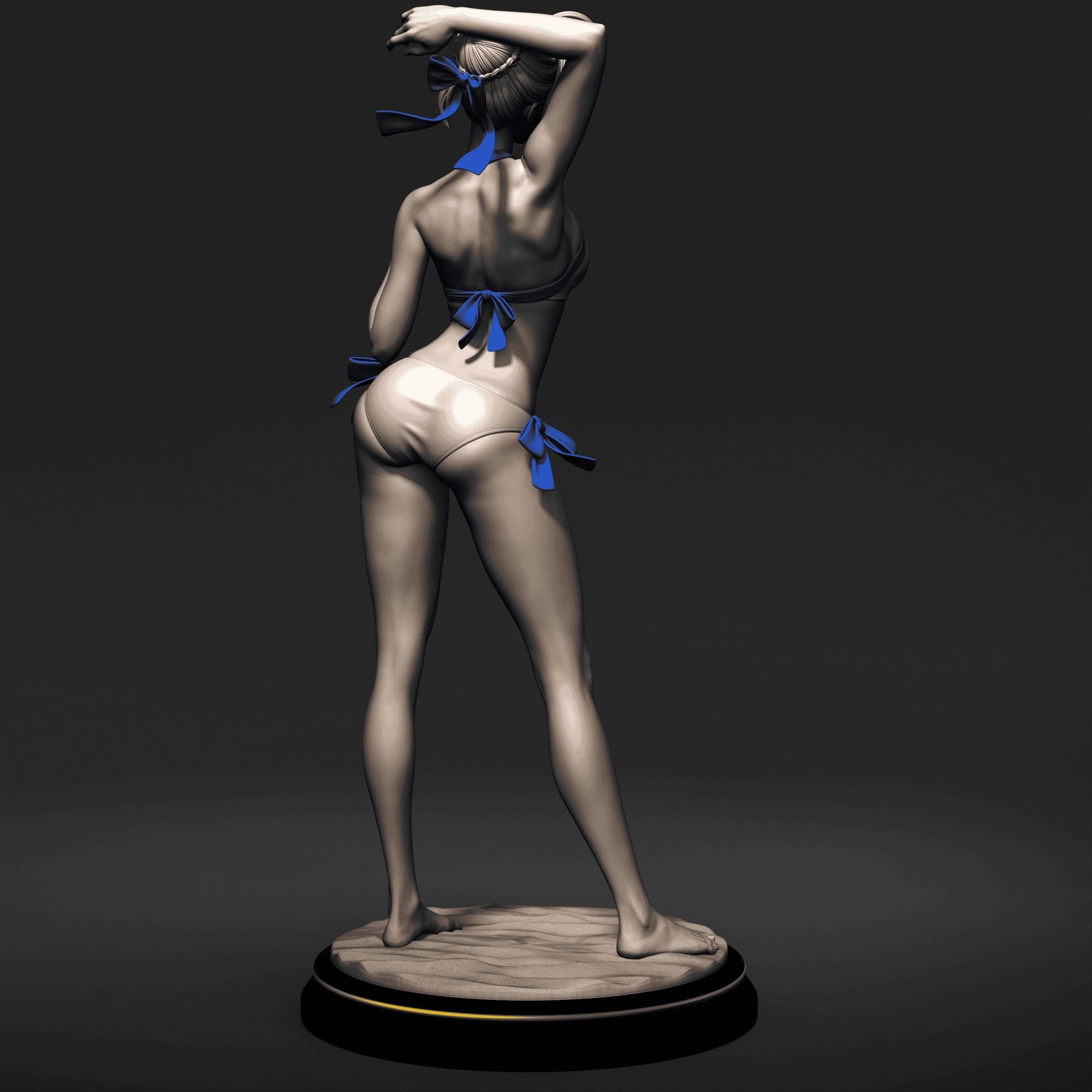 Fate Artoria Pendragon Saber Bikini Swimsuit 3D print model_5