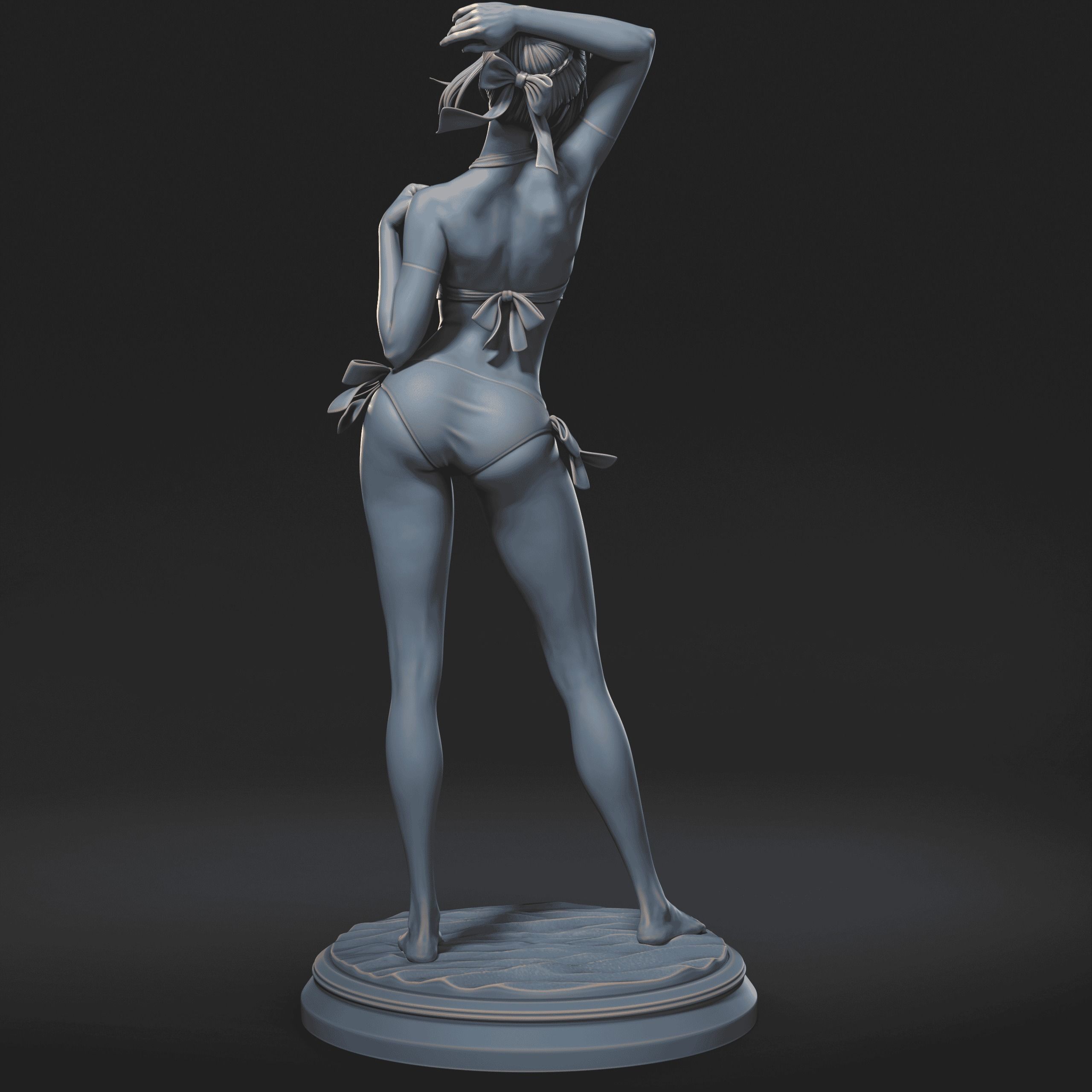 Fate Artoria Pendragon Saber Bikini Swimsuit 3D print model_12