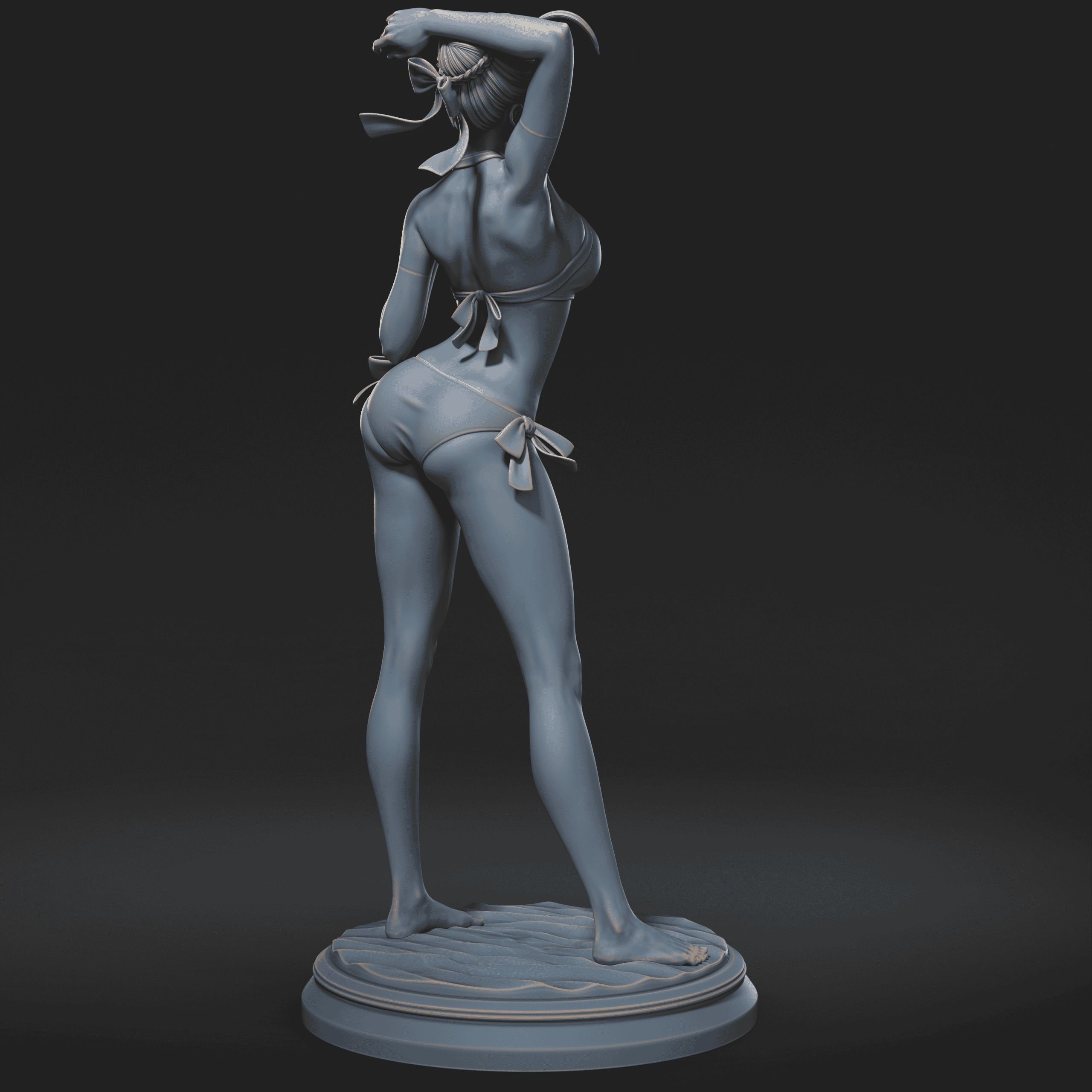 Fate Artoria Pendragon Saber Bikini Swimsuit 3D print model_13