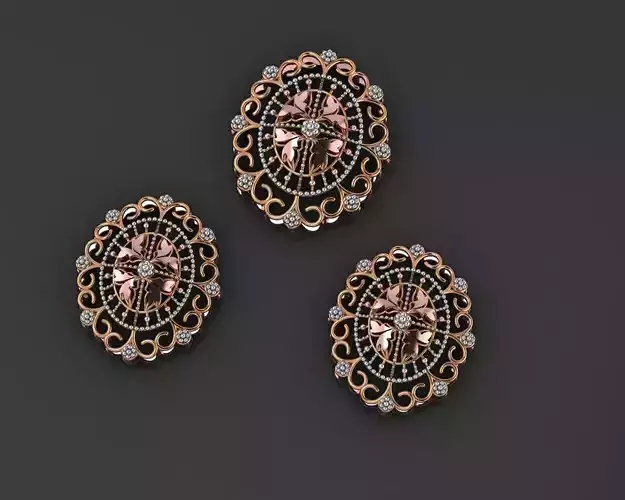 Flower Wire Mesh Ultra Vision Necklace Pendant Link