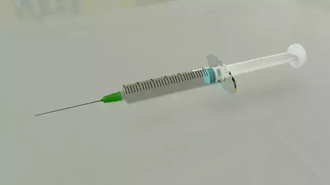 medical syringe 3D model