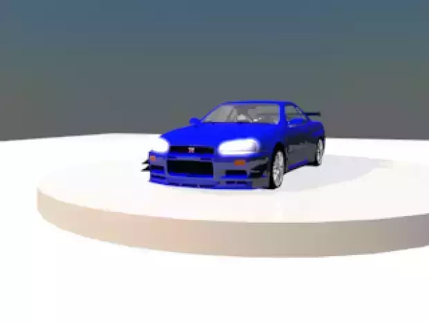 Nissian gtr 34 3D model