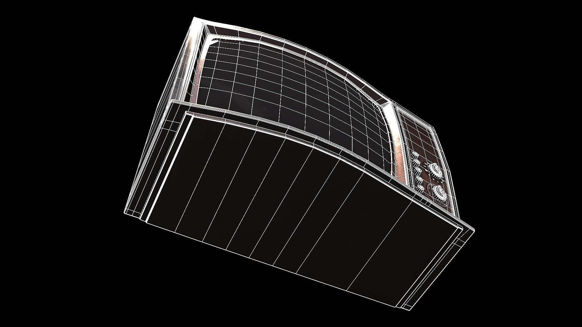 Television PBR 01 Low-poly 3D model_11