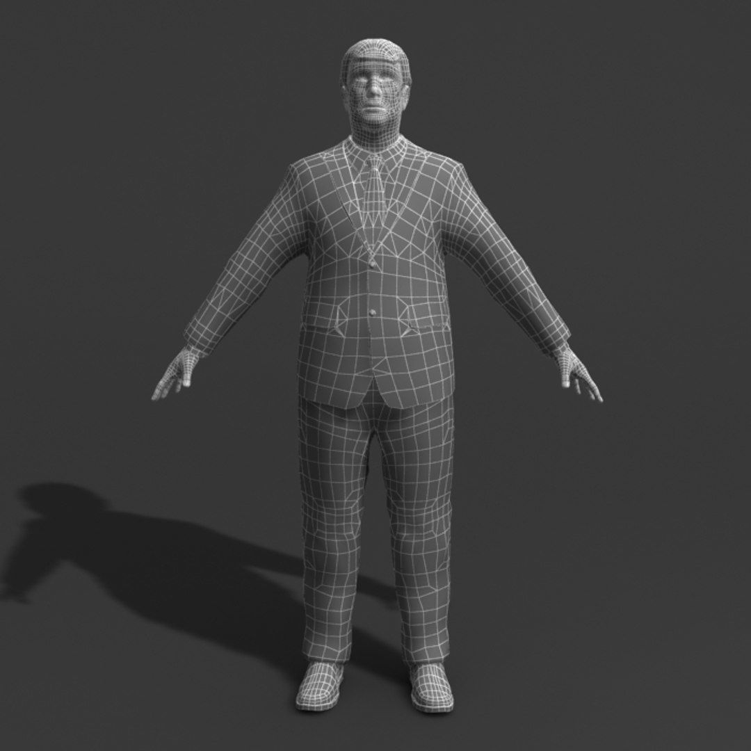 Donald Trump Low-poly 3D model_17