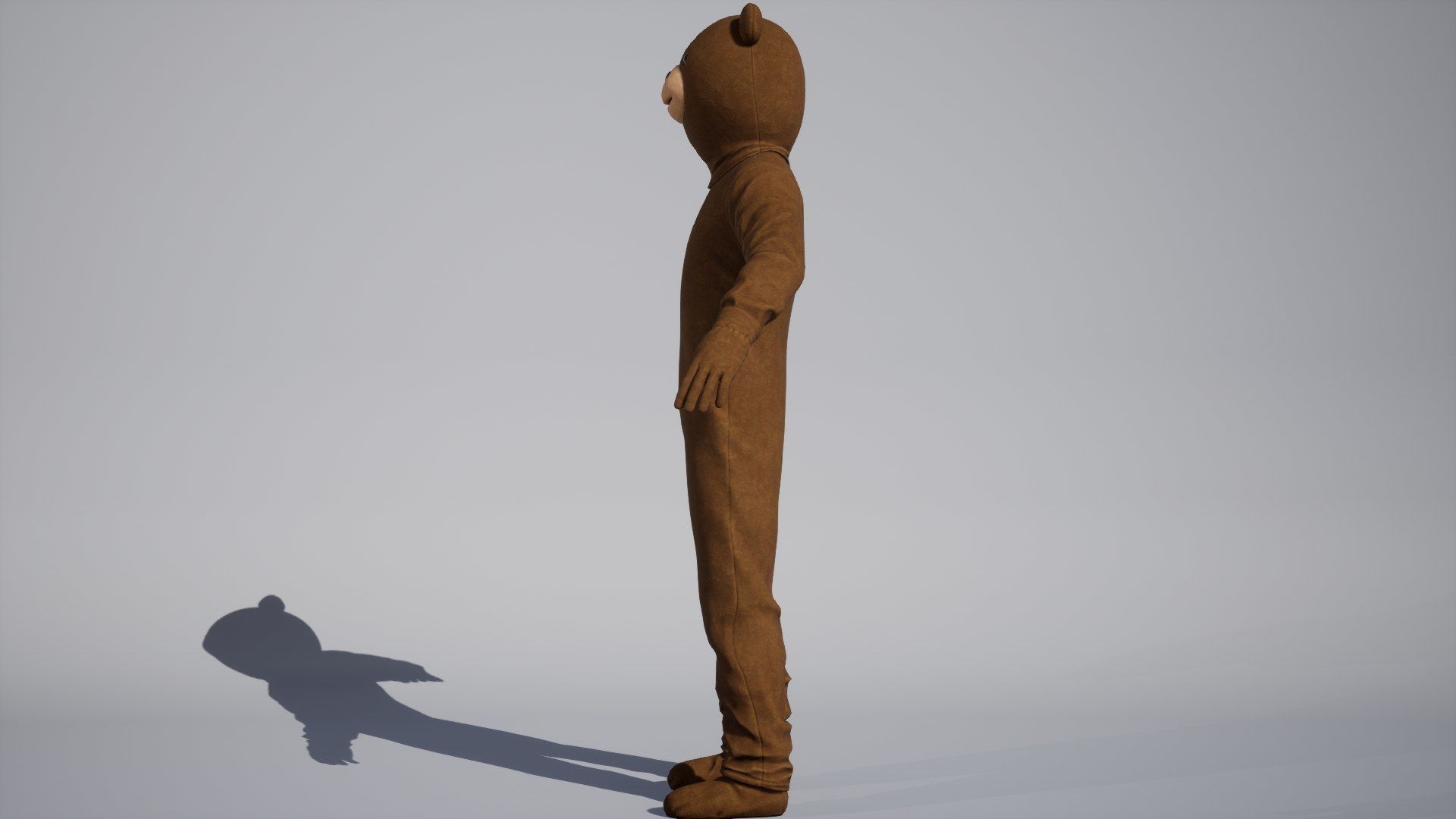 Bear Costume Man Low-poly 3D model_17