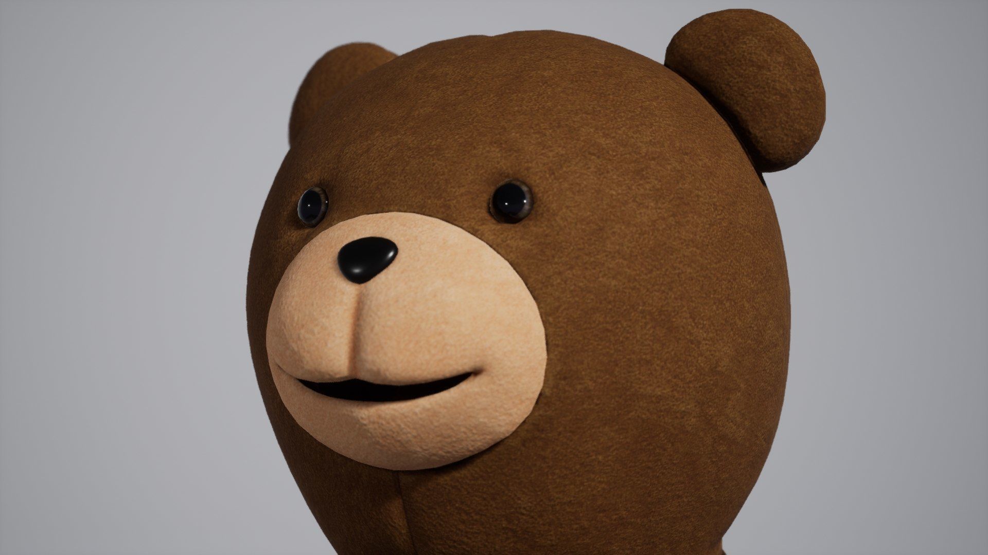 Bear Costume Man Low-poly 3D model_14