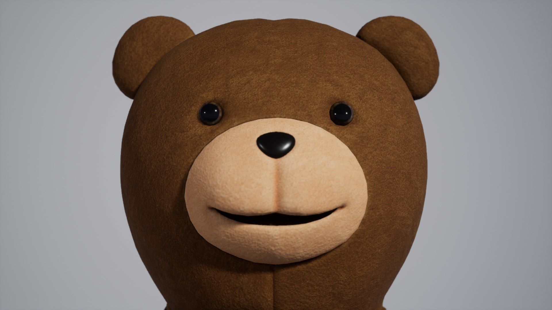 Bear Costume Man Low-poly 3D model_13