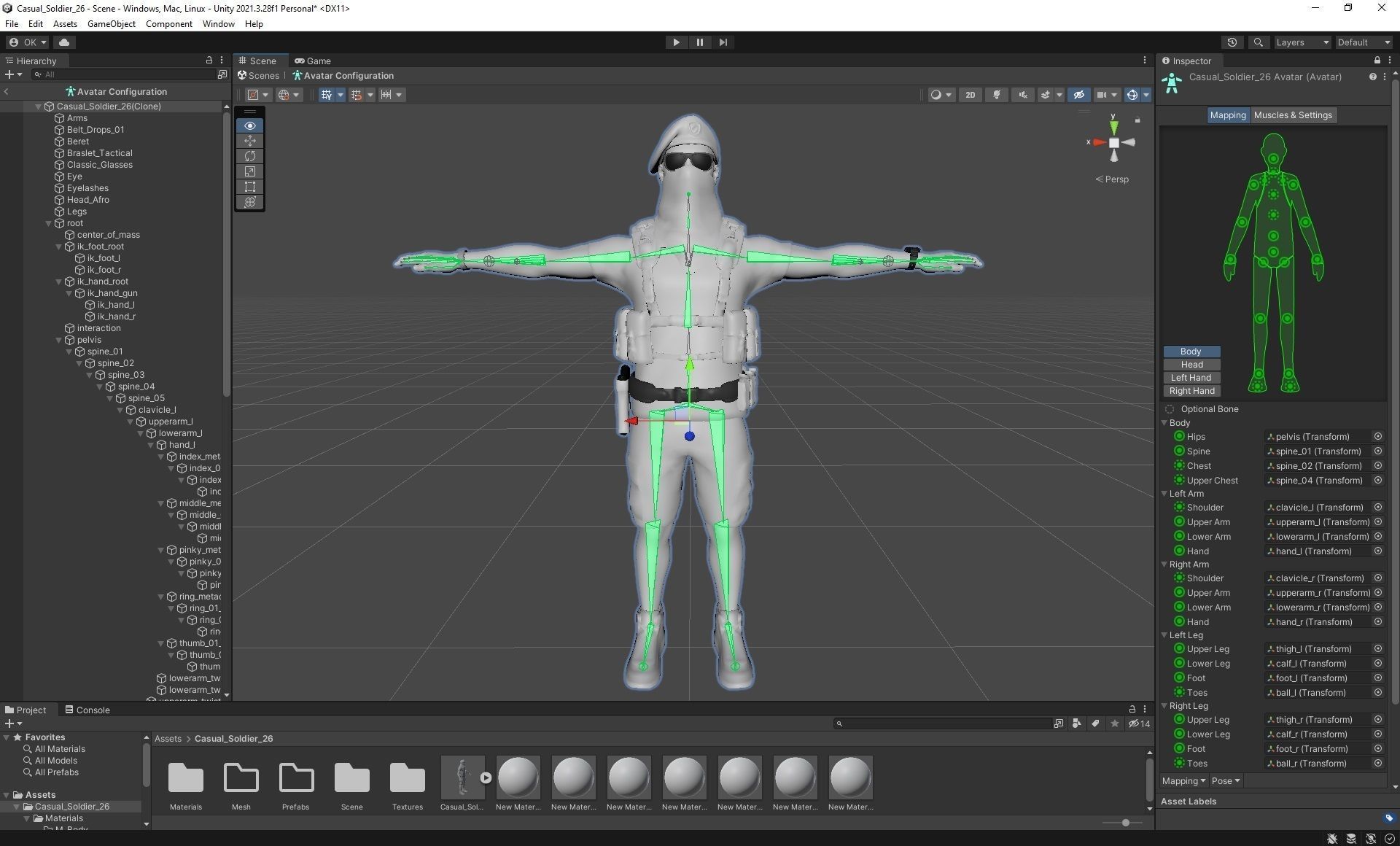Casual Soldier 26 Low-poly 3D model_3