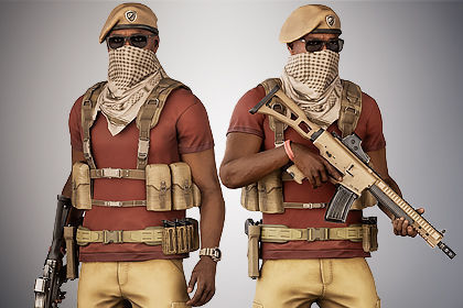 Casual Soldier 26 Low-poly 3D model_6