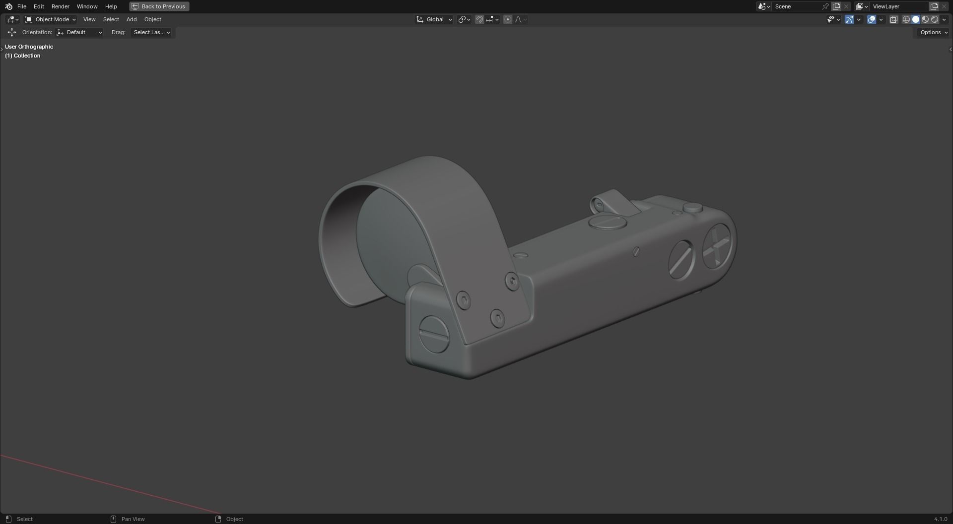 OPK Reflex Sight highpoly 3D model_3