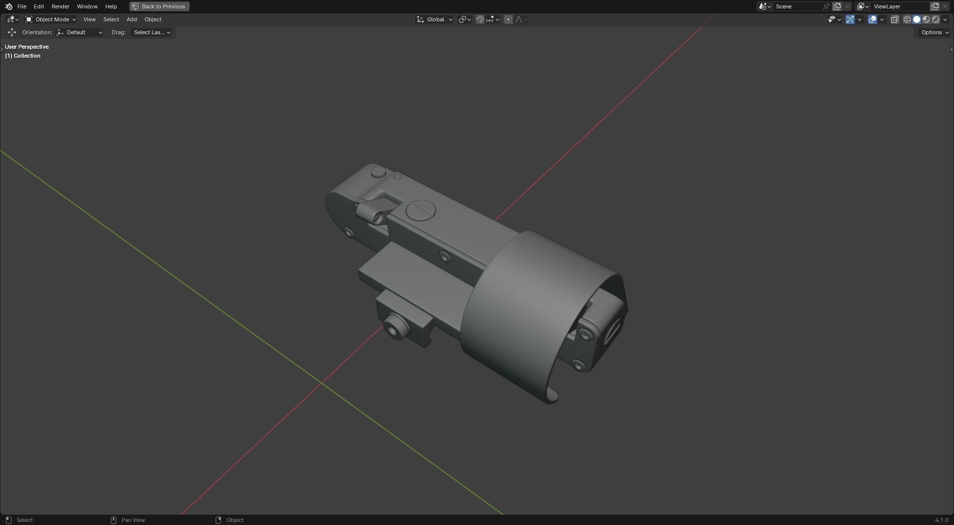 OPK Reflex Sight highpoly 3D model_4