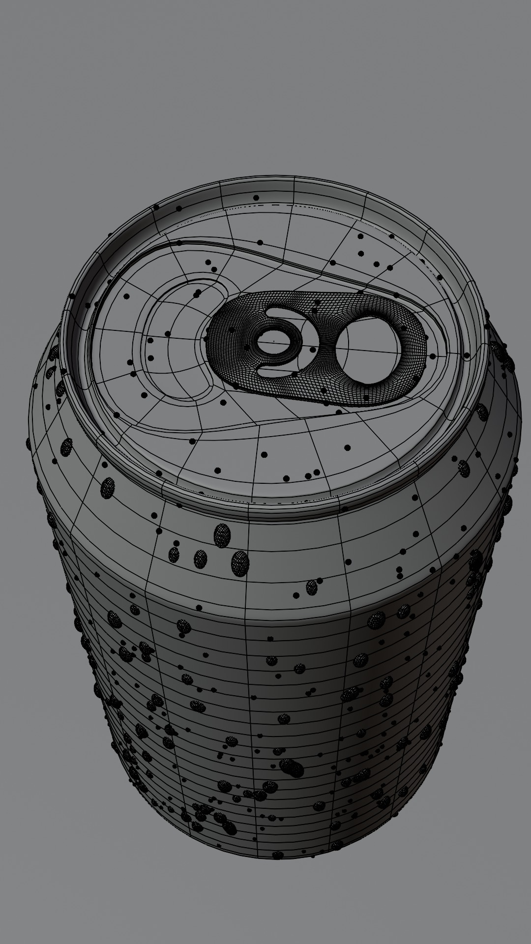 Coca-Cola can with water drops Free 3D model_6