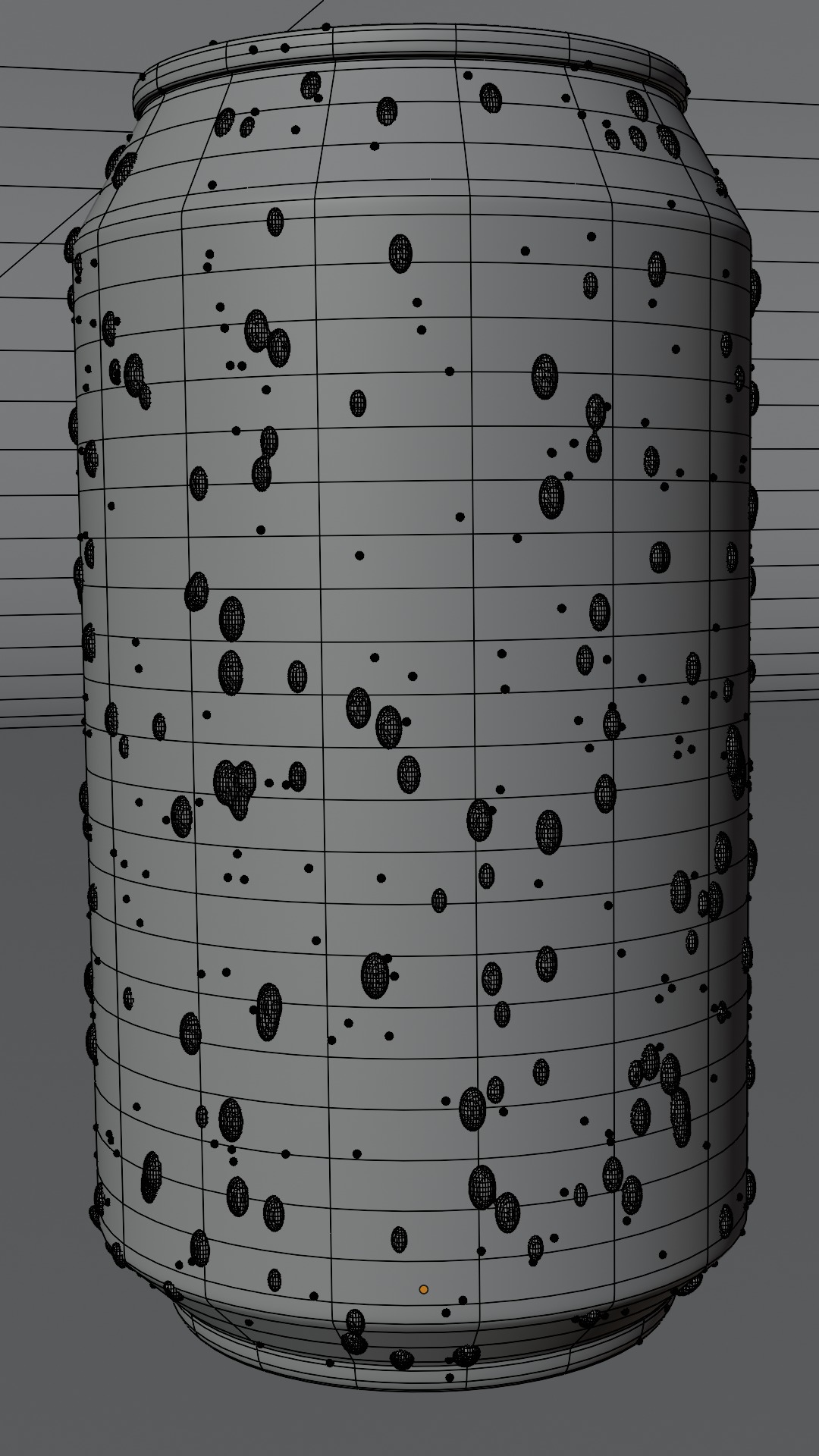 Coca-Cola can with water drops Free 3D model_8