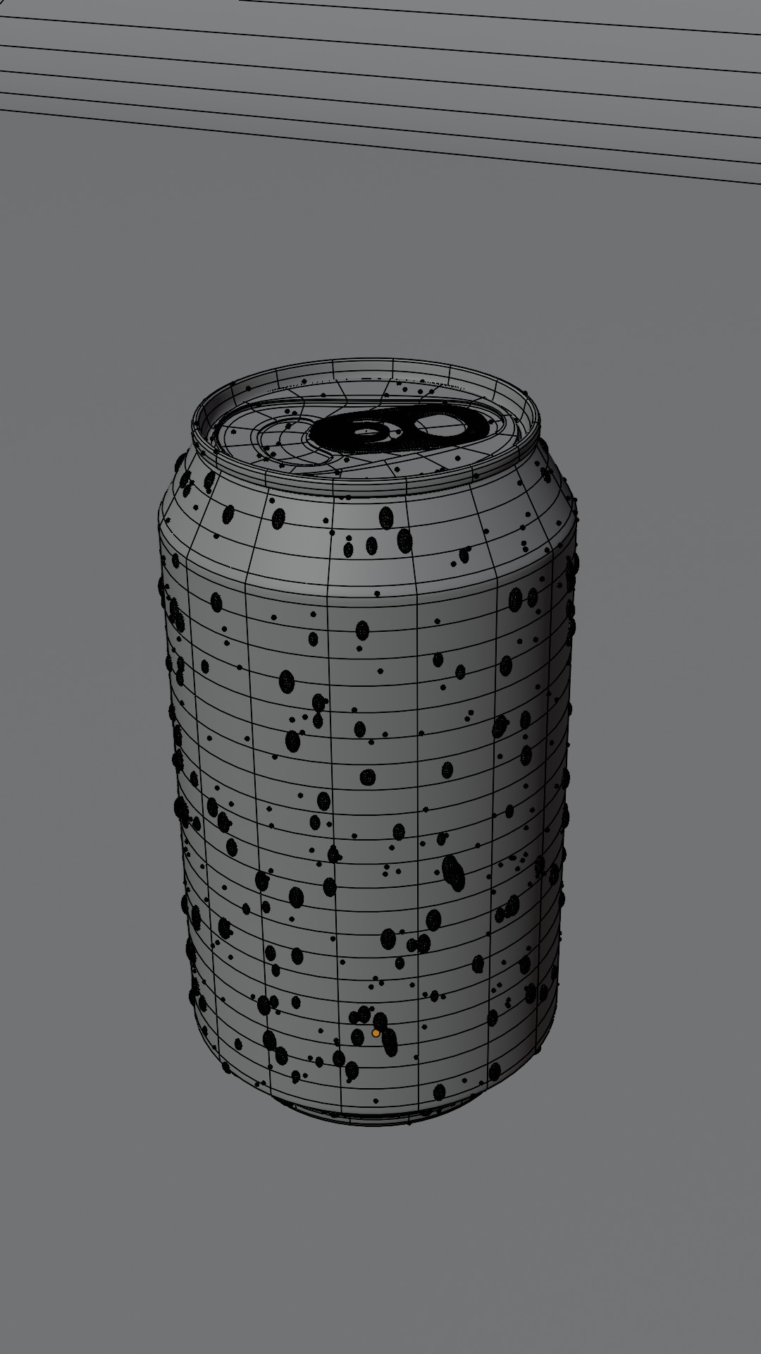 Coca-Cola can with water drops Free 3D model_5