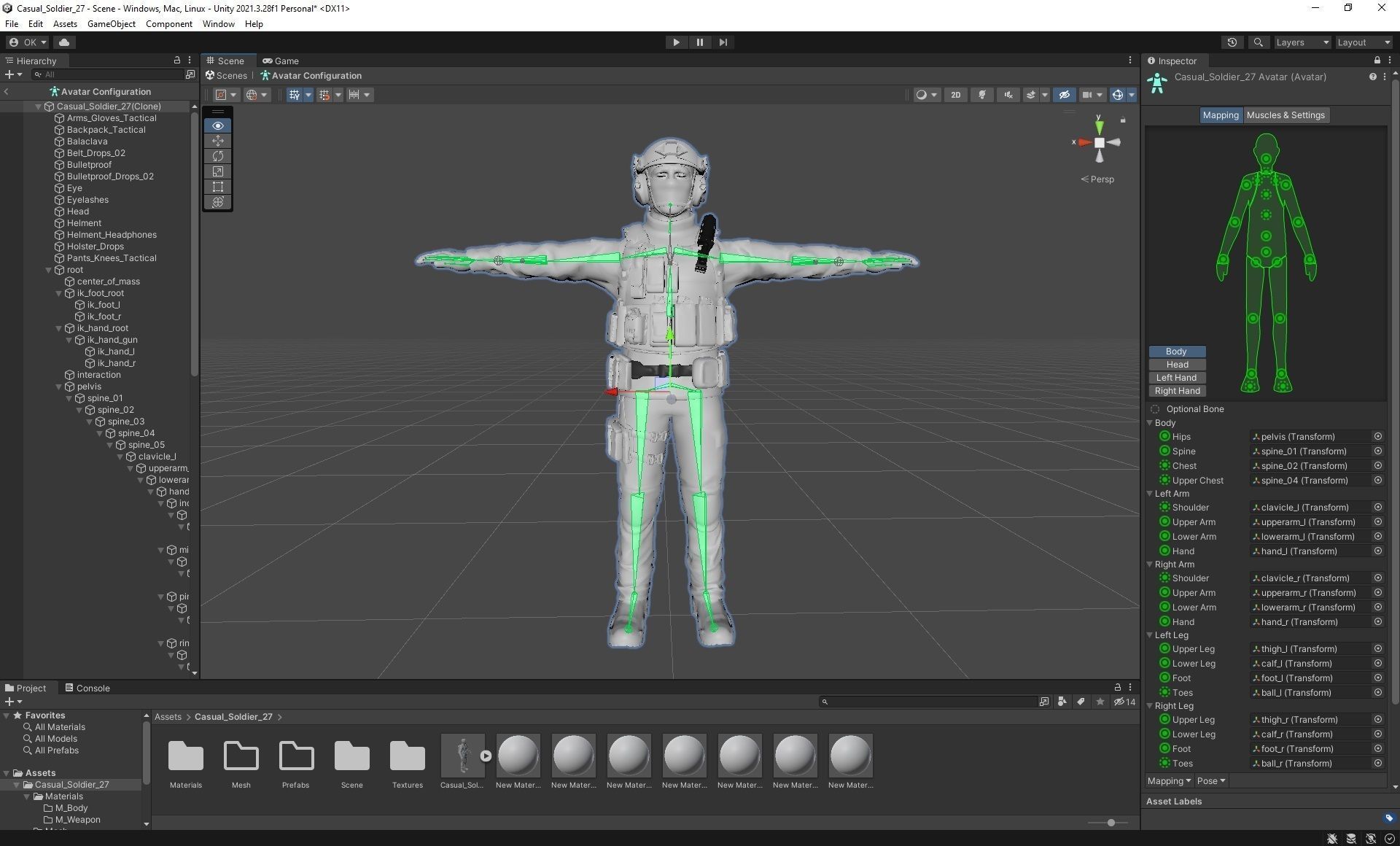 Casual Soldier 27 Low-poly 3D model_3