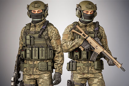 Casual Soldier 27 Low-poly 3D model_6