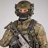 Casual Soldier 27 Low-poly 3D model_5