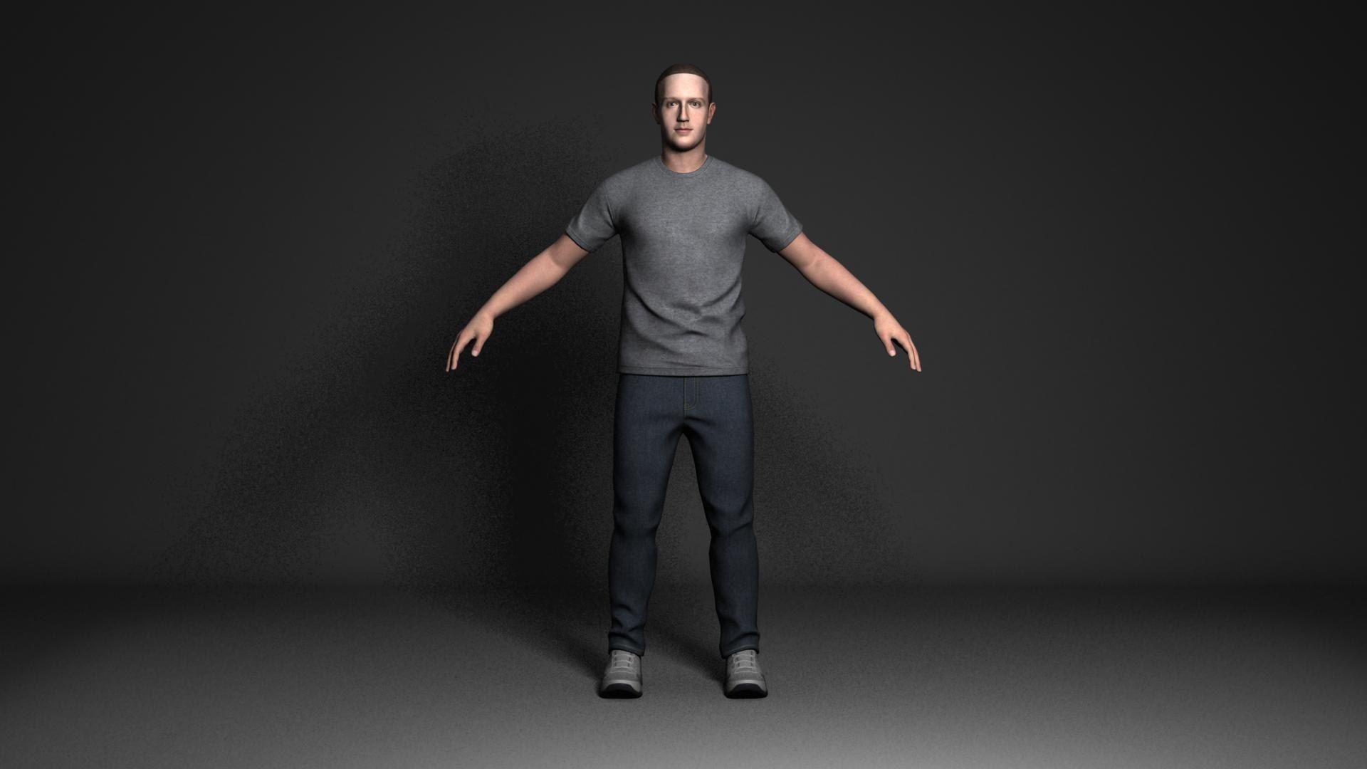 Mark the tech master Low-poly 3D model_3
