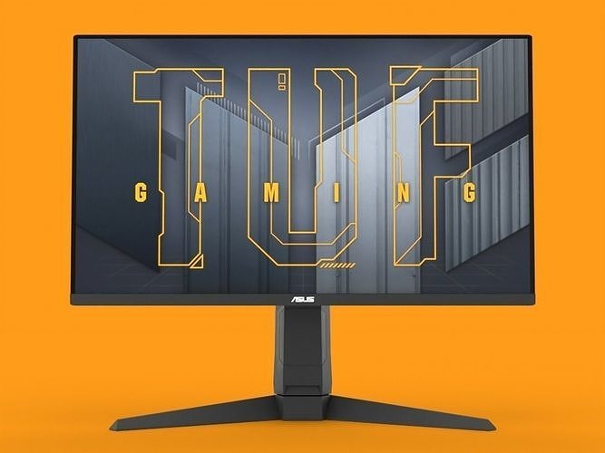Asus TUF Gaming Monitor Low-poly 3D model
