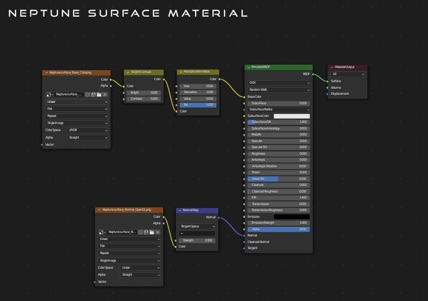 Neptune Render Scene Free 3D model_13
