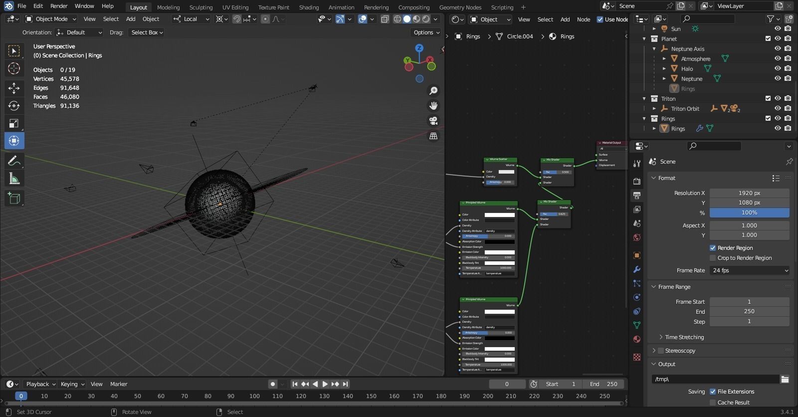 Neptune Render Scene Free 3D model_14
