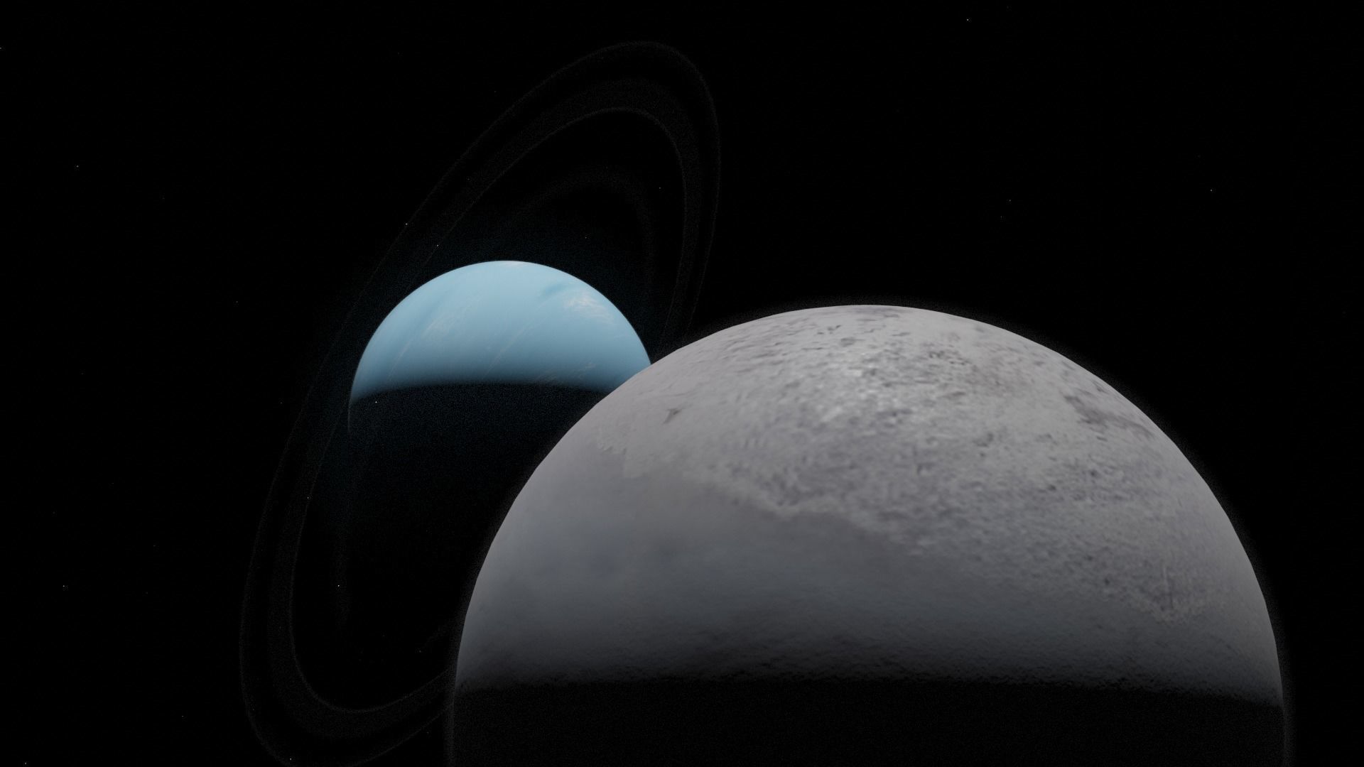 Neptune Render Scene Free 3D model_10