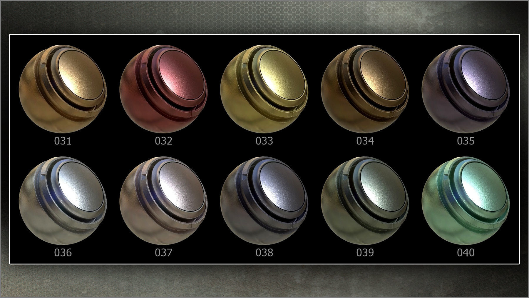 Megapack 100 Metal smart materials for Substance Painter Texture_7