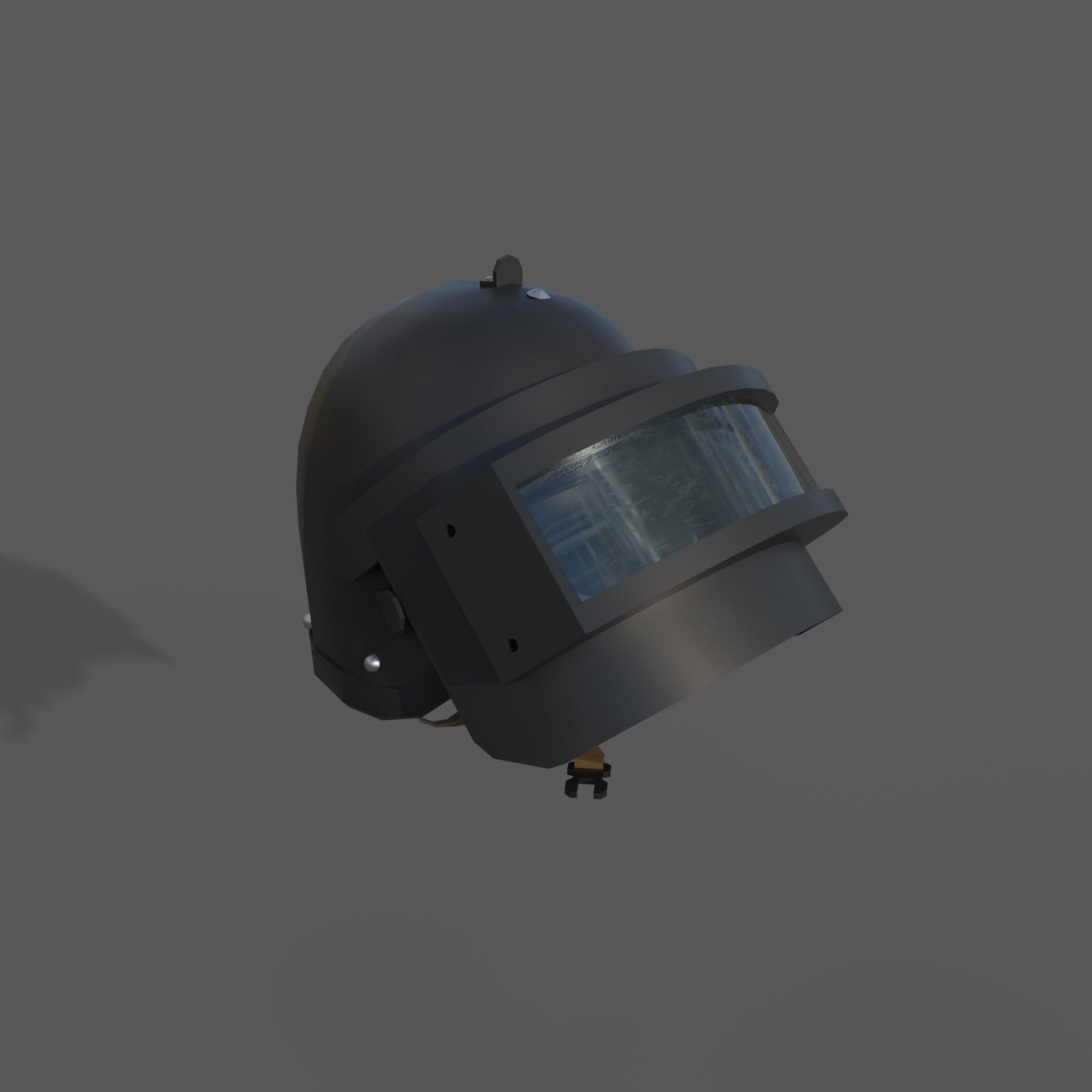 Combat Helmet Low-poly 3D model_4